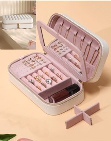 Resim Mk-34 Gold Detaylı Premium Seri Takı Organizeri Lüks Takı Kutusu 