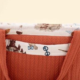 Resim Bebek Bakım Çantası - Kiremit Örgü - Harry 