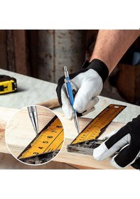 Resim Kuru Mekanik Kurşun Kalem-1 Set Masif Marangoz Kurşun Kalem-siyah 