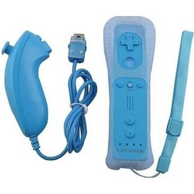 Resim Ankatek Wii Uzaktan Switch Mavi Kumanda Kablosuz İçin Gamepad - Ergonomik Tasarım, Kablosuz Bağlantı, Uzun Pil Ömrü Cw 