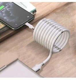 Resim Mıknatıslı Kendini Toplayan Micro Usb Hızlı Şarj Ve Data Kablosu 
