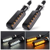 Resim Lasonstiges Motosiklet Için 8mm Mini Led Dönüş Sinyali Işığı Led Yanıp Sönen Işık Honda Suzuki Kawasaki Yamaha Için 12v Amber Yanıp Sönen Işık 