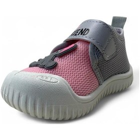 Resim 3448 Hafif Esnek Kız Bebek Panduf Gri/pembe 