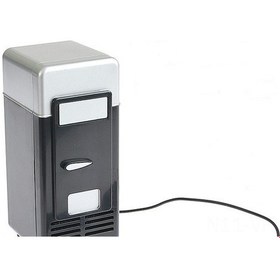Resim Vkemall Usb Mini Buzdolabı: Soğutma-ısıtma Fonksiyonu, Kablolu Kontrol, Siyah 19.4x9x9cm - Ev Kullanıma Uygun, Dayanıklı Malzeme 