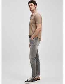 Resim Lufian Tony Smart Jean Erkek Pantolon Slim Fit Açık Gri Açık Gri 111200245100180 