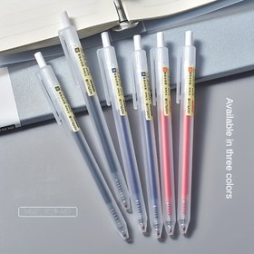Resim Matte Tıklama 0.5mm Sıvı Mürekkep Fırça Uçlu Şeffaf Yuvarlak Kalem - Şık ve Pratik 