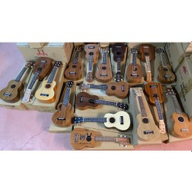 Resim Karma Markalardan Üst Soprano Masif Maun Ağacı Ukulele 