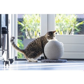 Resim Cosmotex 4016598121665 Karlıe Kedi Tırmalama Küresi Bolly Gri 30.5cm 