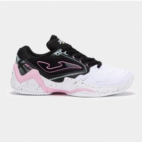 Resim Joma Set Siyah Kadın Toprak Kort Tenis Ayakkabısı Tsels2501ac Siyah - Beyaz 