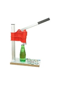 Resim Soda Gazoz Kapağı Kapatma Makinesi Şişe Kapatma Aleti 200 Kapak Kırmızı 
