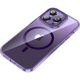 Resim İphone 14 Pro Uyumlu Magsafe Şarj Özellikli Sert Pc Zore Fuya Kılıf-derin Mor Derin Mor 