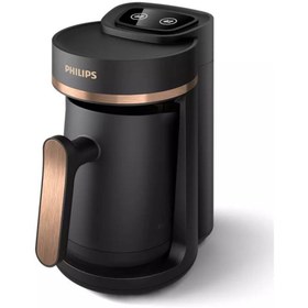 Resim Philips EKO , 735 W , HDA150/60 Yeni 5000 Serisi Türk Kahvesi Makinesi Siyah/Parlak Bakır ,4 FİNCAN KAPASİTE 
