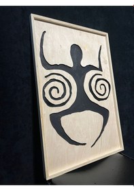 Resim Cıgılwood Swırlman Ahşap Bohem Tablo 