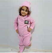 Resim MODAVALS 3 İP ARMALI 3 PARÇA KIZ ÇOCUK EŞOFMAN TAKIMI - PEMBE Pembe 