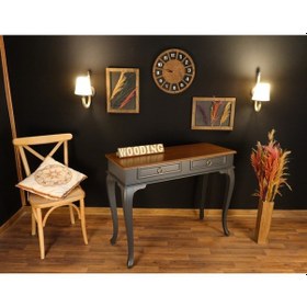 Resim Wooding 120 Cm Çekmeceli Masif Antrasit Ceviz Dresuar (548588322) Ceviz 