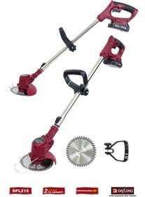 Resim DAFLONG PROFESSİONEL ŞARJLI ÇİM BİÇME TIRPAN MAKİNASI DFL-215 