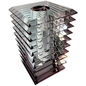 Resim Lucky Art Kristal Bordo Kare By Vazo 14x14x19 Cm 