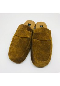 Resim Gönen Leder Erkek Hakiki Deri El Yapımı Camel Ev Terliği Gı699555 Camel 