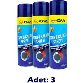 Resim GVA FREN BALATA VE GENEL TEMİZLEME SPREYİ 500 ML. 1.KALİTE (3 ADET) 