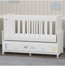 Resim Garaj Home Elegant 60x120 Beşik - Uykucu Beyaz 
