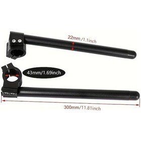 Resim Dashanshop Universal 50mm 7/8" 22mm Motosiklet Direksiyon Yükseltici Ayarlanabilir Cnc Klips 