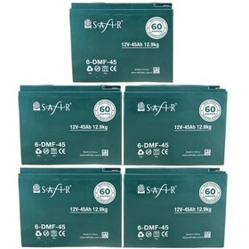 Resim Safir Jel Akü 12 V - 45+ Ah 12.9kg 60 Ah Uyumlu 5'li Set 