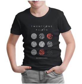 Resim Twenty One Pilots - Blurryface Siyah Çocuk Tshirt 