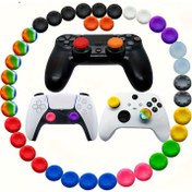 Resim Renkli Silikon Gamepad Joystick Tutma Kapağı Kılıfı PS4/PS3/PS5/Xbox360/Xbox One/Switch Pro Kontrol Cihazı Oyun Aksesuarları Noel Hediyesi 