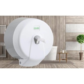 Resim Vialli Minipoint Tuvalet Kağıdı Dispenseri (Beyaz) 