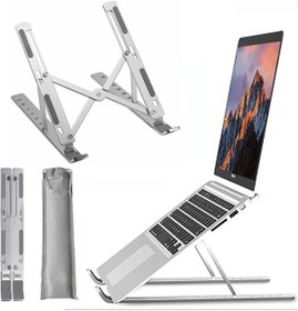 Resim Sore Metal Taşınabilir Laptop Bilgisayar Stand Notebook Stant Tüm Laptoplarla Uyumlu Bilgisayar Standı 