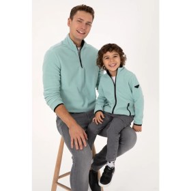 Resim U.S. Polo Assn. Erkek Çocuk Mint Örme Hırka 50313853-VR090 