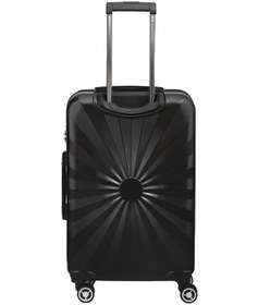 Resim Büyük Boy %100 Polikarbon Valiz 4x2 Teker Siyah 1809 Siyah 