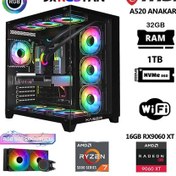 Resim Xaser Lexus X740 R7-5700X 32 GB 1 TB M.2 NVMe SSD 16 GB RX9060XT Free Dos Masaüstü Oyuncu Bilgisayarı 