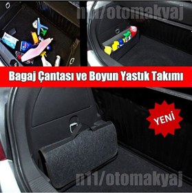 Resim Bmw 3 Series E46 Bagaj Çantası Lüks Koltuk Başlığı Siyah 