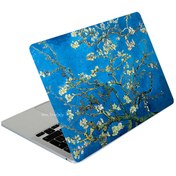 Resim MacBook Air M1 A2337 Uyumlu Açık Yeşil Laptop Koruyucu Kaplama Sticker FLOWER03NL McStorey