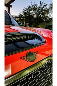 Resim RoseTR Mini Cooper F Serisi Mini Logo Amblem Sade Siyah Renk Mini Amblem F54 F56 F60 