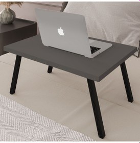 Resim Katlanır Laptop Seyyar Çalışma Masası-laptopmasa01-antrasit 