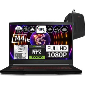 Resim Msı Thın GF63 Intel Core I5 12450H 32GB 1tb SSD RTX2050 Freedos 15.6\ Fhd 144Hz Taşınabilir Bilgisayar 12UCX427XTRWF06 + Zetta Çanta 