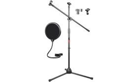 Resim AyrStore MS06 Mikrofon Standı + PS01 Pop Filtre 