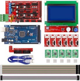 Resim Reprap Ramps 1.4 Yazıcı İçin 3d Yazıcı Kiti 10 Parça 23 Adet Mega 2560 