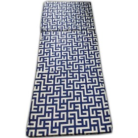 Resim Tek Kişilik Katlanır Yer Yatağı 70x180x6cm Mavi Labirent Sünger Yatak 