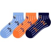 Resim MEM SOCKS 3'lü Dikişsiz Bisiklet Desenli Çocuk Patik Çorap 