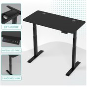 Resim Karr Office O-Flex O2S2 Duo Çift Motorlu Elektrikli Yükseklik Ayarlı Masa - 120X60 - Siyah/S Siyah 