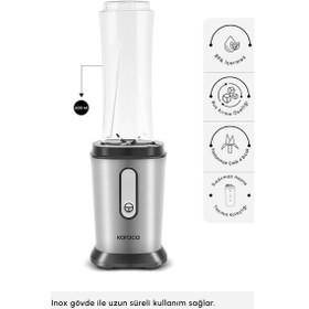 Resim Karaca Smooth And Crush 500 W Personal Kişisel Smoothie Blender 
