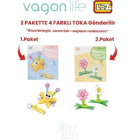 Resim 4'lü Saç Toka Seti Önce Birleştir,sonra Tak 2 Paket 4 Adet Gönderilir Yapı Toka Seti Ff 7116-7132 