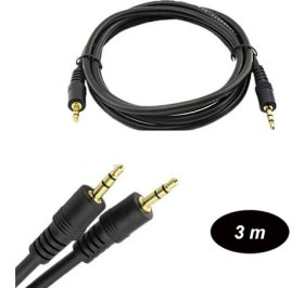 Resim Platoon PLH-049 Aux Kablo 3, 5 mm Erkek Stereo 3 m Ses Kablosu 