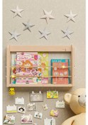 Resim Bino Bino Çalışma Odası Kitaplık Duvar Rafı Montessori Kitaplık 