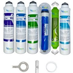 Resim Pemax Water Solutions Kapalı Kasa Su Arıtma Cihazlarına Tak Çevir 6'lı ReVerse Osmosis Mebran Alkali-Tatlandırıcı 