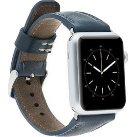 Resim Bouletta iOS Uyumlu Watch 38-40-41Mm Deri Kordon Lacivert 