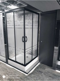 Resim İSKİT YAPI 90 x 90 Siyah Duşakabin 